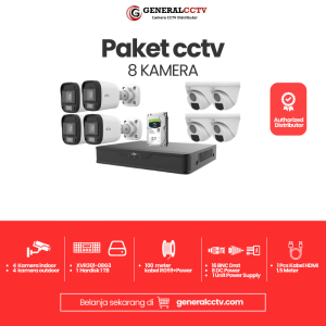 Paket Uniview Analog Camera 8 Channel 2MP