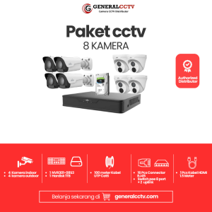 Paket Uniview IP Camera 8 Channel 2MP Audio